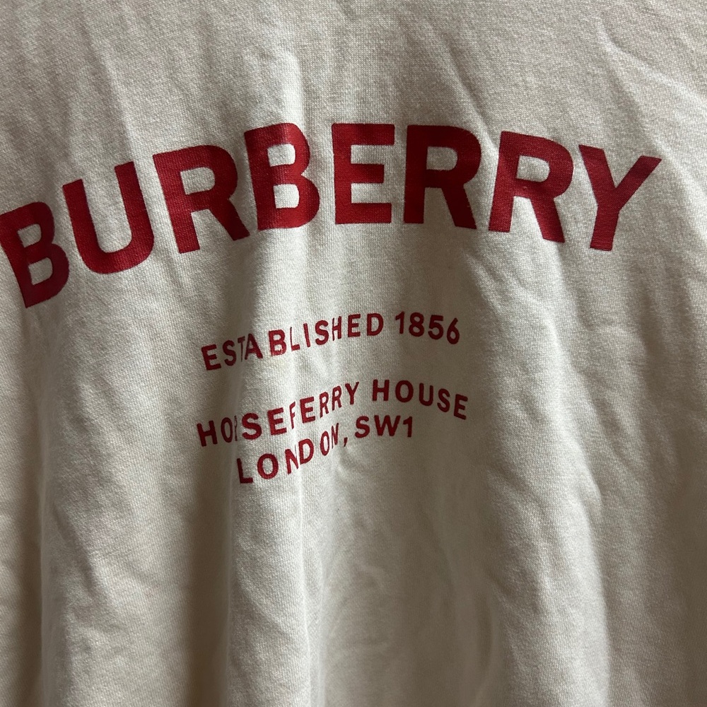 Burberry Cream Top with Red Logo - Picture 7 of 7